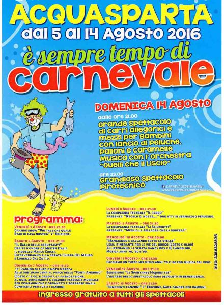 Il Carnevale estivo di Acquasparta