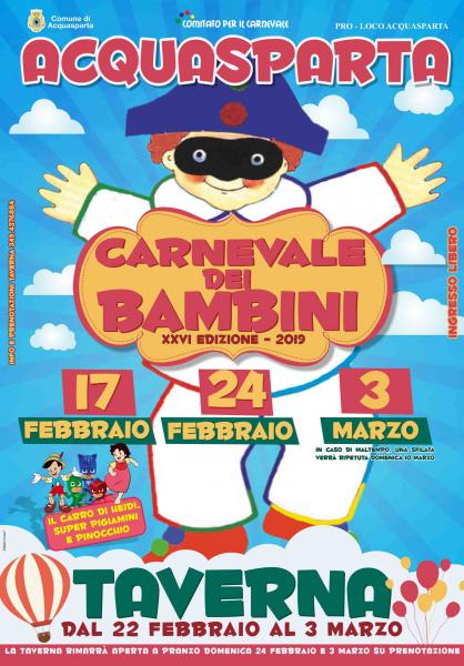 Carnevale dei bambini di Acquasparta 2019