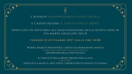 loshowroomdellospettacolo INAUGURAZIONE SEDE
