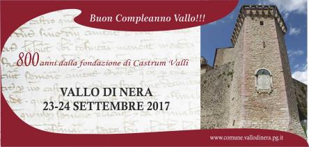 Vallo di Nera compie 800 anni