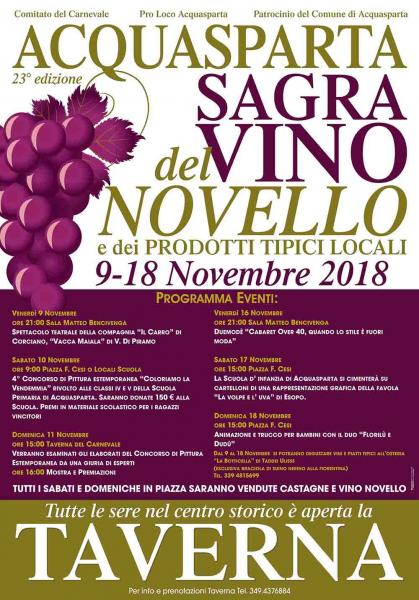 Sagra del vino novello e dei prodotti tipici locali