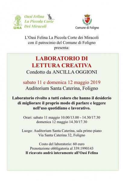 LABORATORIO DI LETTURA CREATIVA