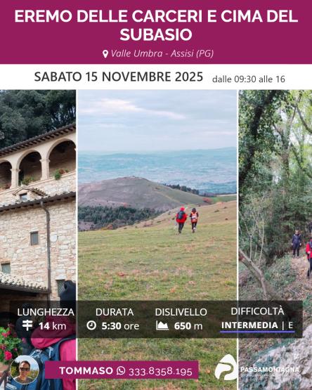 Eremo delle Carceri e cima del Subasio